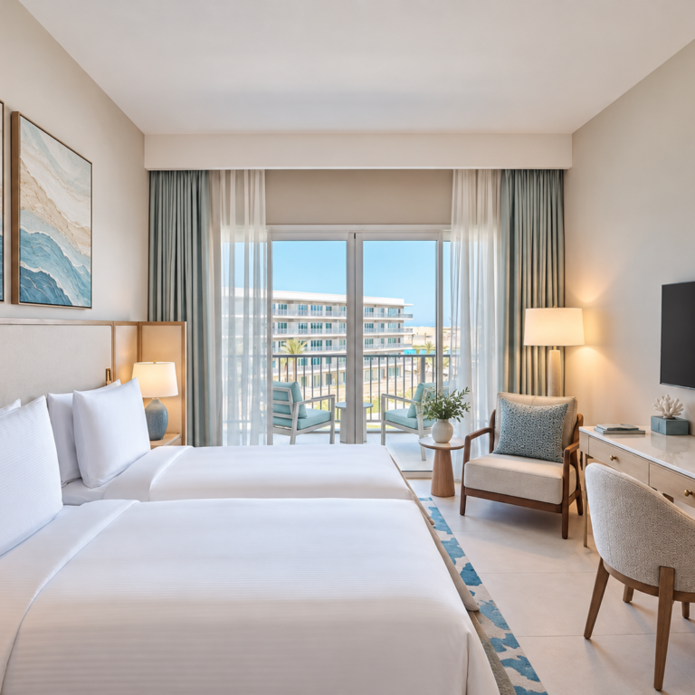coastal resort twin bed retreat